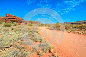 Sandy bed of Finke Gorge National Park