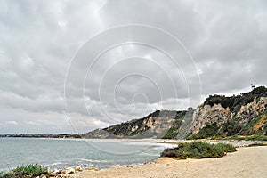 Sandy Cove on Southern California Beach