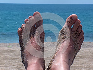 Sandy feet