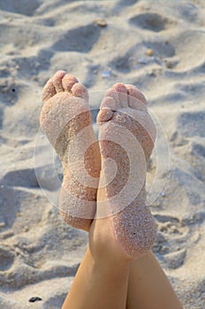 Sandy feet