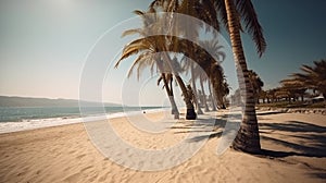 Sandy haven under radiant sun