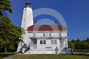 Sandy Hook lighthouse in Sandy Hook NJ