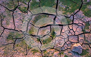 Sandy loam soil In the plateau land. Rough ground dirt For planting short-term crops such as cassava, pineapple, sugar