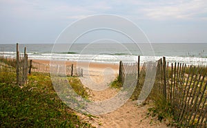 Sandy path to the beach