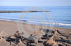 Sandy Playa de las Cuevitas in Playa de las Americas in the south of Tenerife