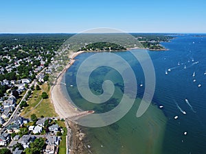 Sandy Point aerial view, Beverly, Massachusetts, USA