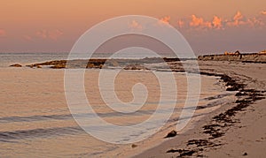 Sandy Point In Early Morning Light Along The Cuban Coastline