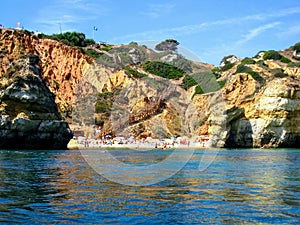 Sandy Praia do Camilo in Lagos  Algarve  Portugal  Europe