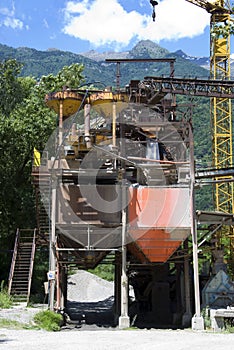 Sandy quarry conveyor