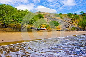Sandy Seashore, Tropical Beach of S. Francisco, Nature - Cape Verde