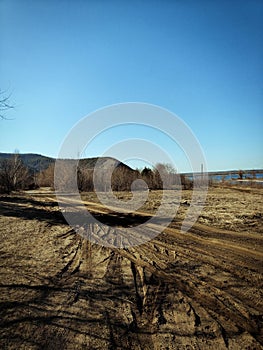 Sandy slopes near the village of Shiryaevo in the Zhigulevsky Nature Reserve photo