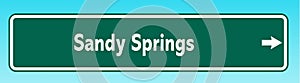 Sandy Springs Road Sign