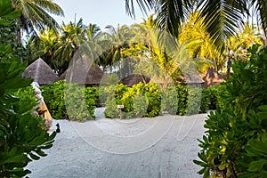 Sandy suite view at Four Seasons Resort Maldives at Kuda Huraa