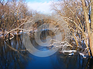 Sangamon River in central Illinois