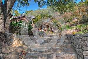 Sangchunheon Gotaek house at Yangdong folk village in the Republic of Korea