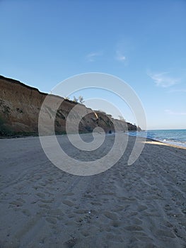 Sangeika resort on the coast of Black sea in Odessa region, Ukraine