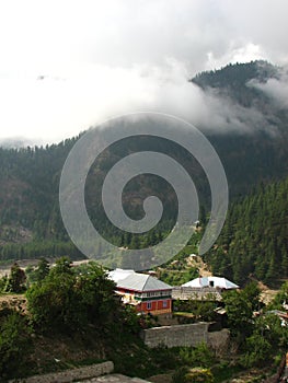 Sangla Valley in Himachal Pradesh, India photo