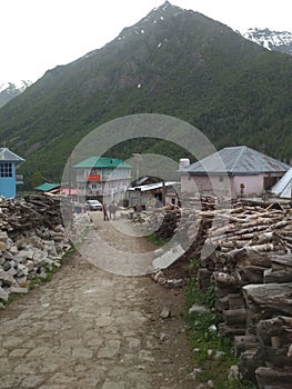 Sangla vally, indian village, kinnaur, himachal pradesh