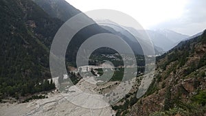 Sangla vally, indian village, kinnaur, himachal pradesh