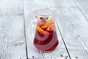 Sangria with red wine