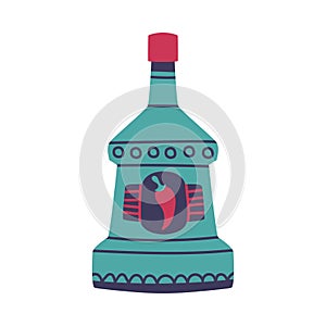 Sangrita Bottle as Peppery Drink and Mexican Symbol Vector Illustration