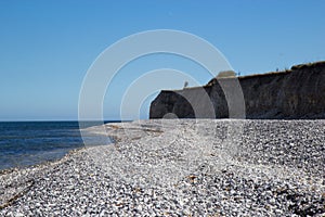 Sangstrup Klint - white cliffs in Djursland area, Denmark