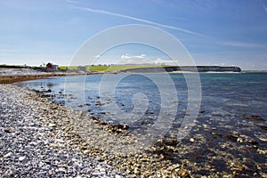 Sangstrup Klint - white cliffs in Djursland area, Denmark