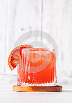 Sanguinello Cocktail with blood orange