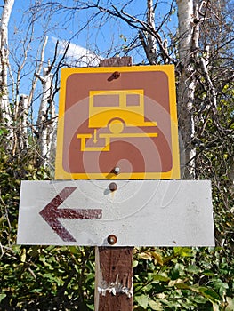 Sani-Dump Station Direction Sign