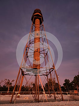 Sanibel Lighthouse in Florida at sunrise