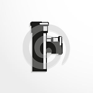 Sanitary elements. Connector for sewer pipes. Vector illustration.