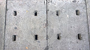 The Sanitary Sewer drain in the street