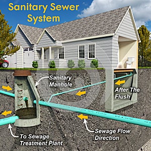 Sanitary System Diagram With Text