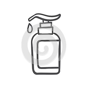 Sanitation accessories Icon - help during Coronavirus or COVID19