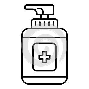 Sanitation dispenser icon, outline style