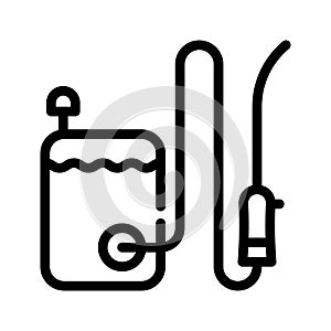 Sanitation equipment line icon vector isolated illustration