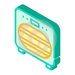 Sanitation oven isometric icon vector illustration isolated