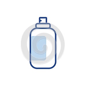 sanitizer spray icon lineal color. simple vector logo illustration