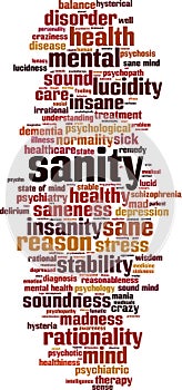 Sanity word cloud