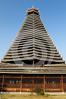 Sanjiang Drum Tower in China.