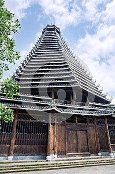 Sanjiang Drum Tower,Dong ethnic architecture