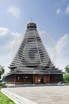 Sanjiang Drum Tower,Dong ethnic architecture,China