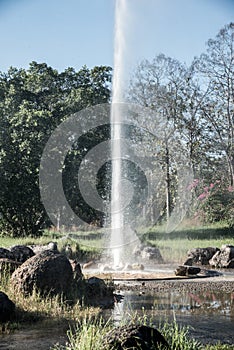 Sankamphaeng hot spring in Chiangmai province