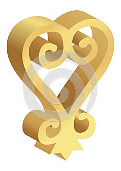 West African Adinkra Symbol Sankofa photo