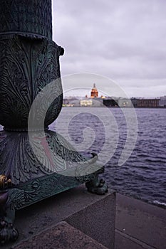 Sankt-Petersburg architecture details river water sky outdoors embankment exterior