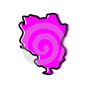 Sankuru province of the Democratic Republic of the Congo vector map