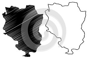 Sankuru Province map vector