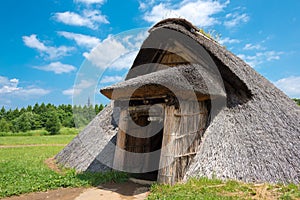 Sannai-Maruyama site in Aomori, Aomori Prefecture, Japan. It is a Jomon period archaeological site, a