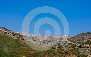 Sannine mountain range in Lebanon summer landscape photo