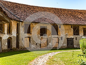 Sanpetru fortified church walls interior